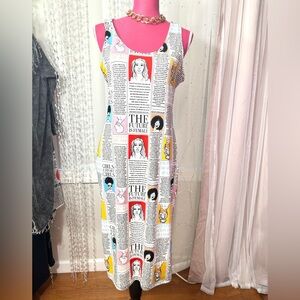Girl Power Magazine Dress NWOT